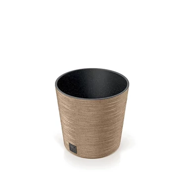 VIRÁGCSERÉP 250 FURU ROUND LOW ECO WOOD - NATÚR
