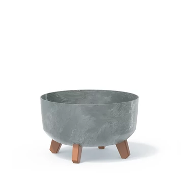 VIRÁGCSERÉP 300LE GRACIA LOW BETON EFFECT - BETON