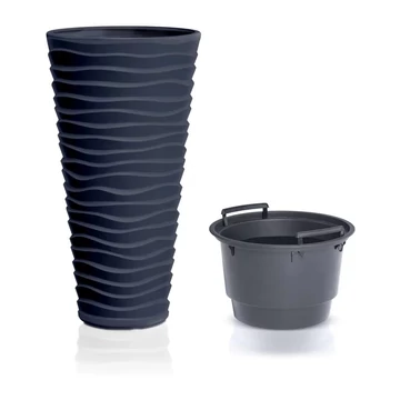 VIRÁGCSERÉP 300 SAND SLIM 2IN1 - ANTRACIT