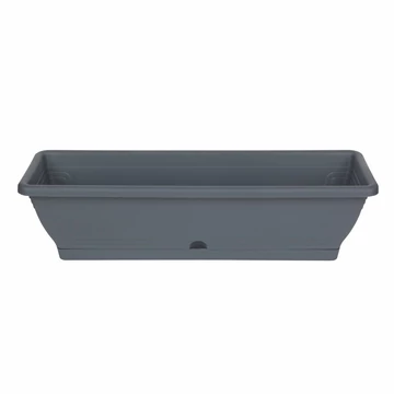 Virágláda alátéttel - 60 cm - antracit