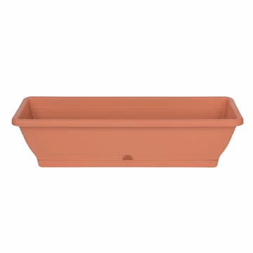 Virágláda alátéttel - 60 cm - terrakotta