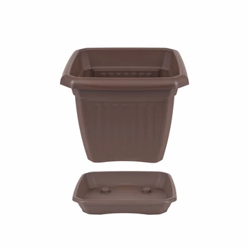 Szögletes alátét - 35 cm - sötétbarna