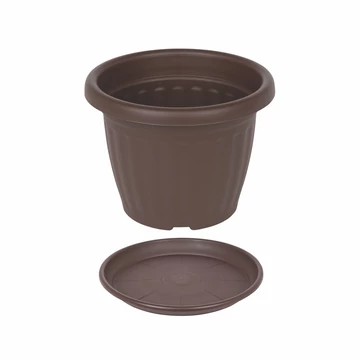 Virágcserép alátét - 22 cm - sötétbarna